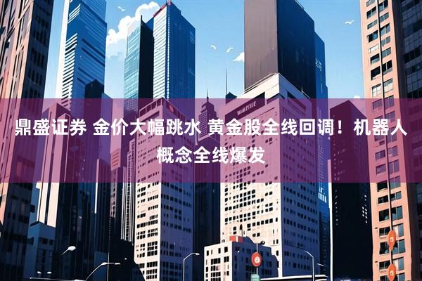 鼎盛证券 金价大幅跳水 黄金股全线回调！机器人概念全线爆发