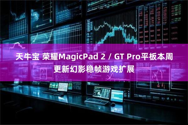 天牛宝 荣耀MagicPad 2 / GT Pro平板本周更新幻影稳帧游戏扩展